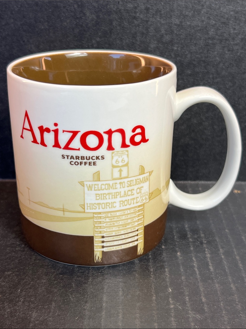 Starbucks White, Red & Brown Arizona Route 66 Mug